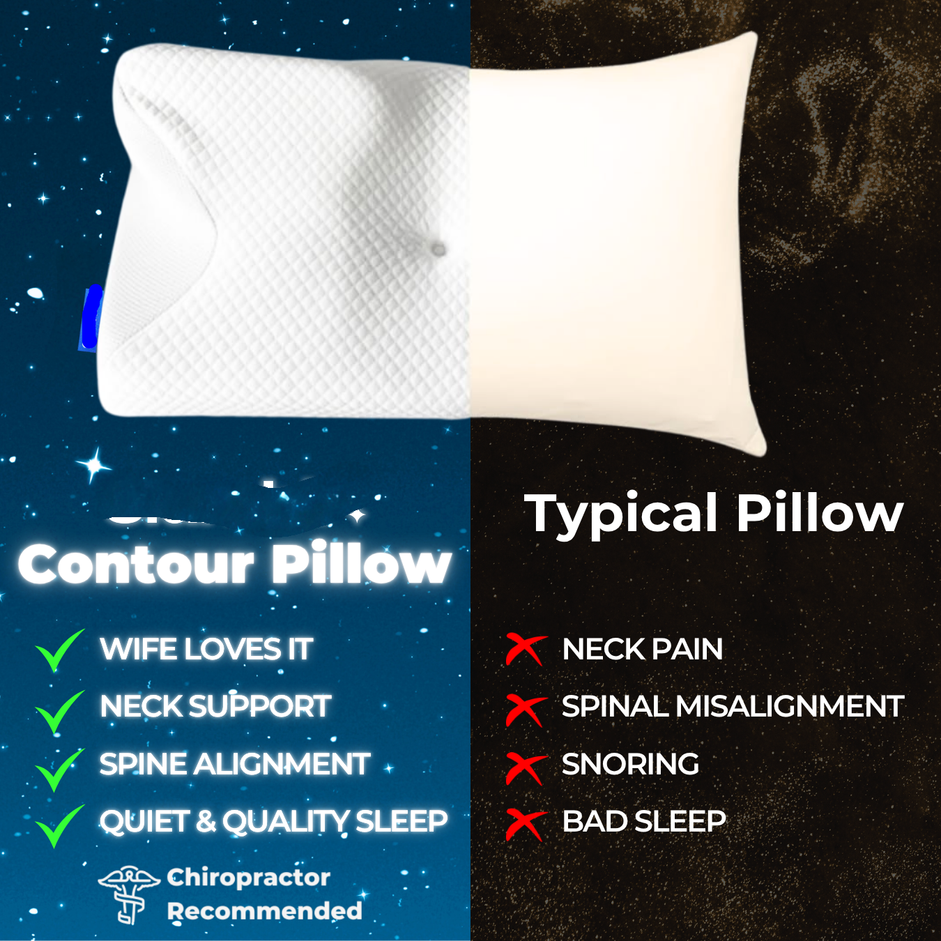 WeichTraum Countour Relief Pillow